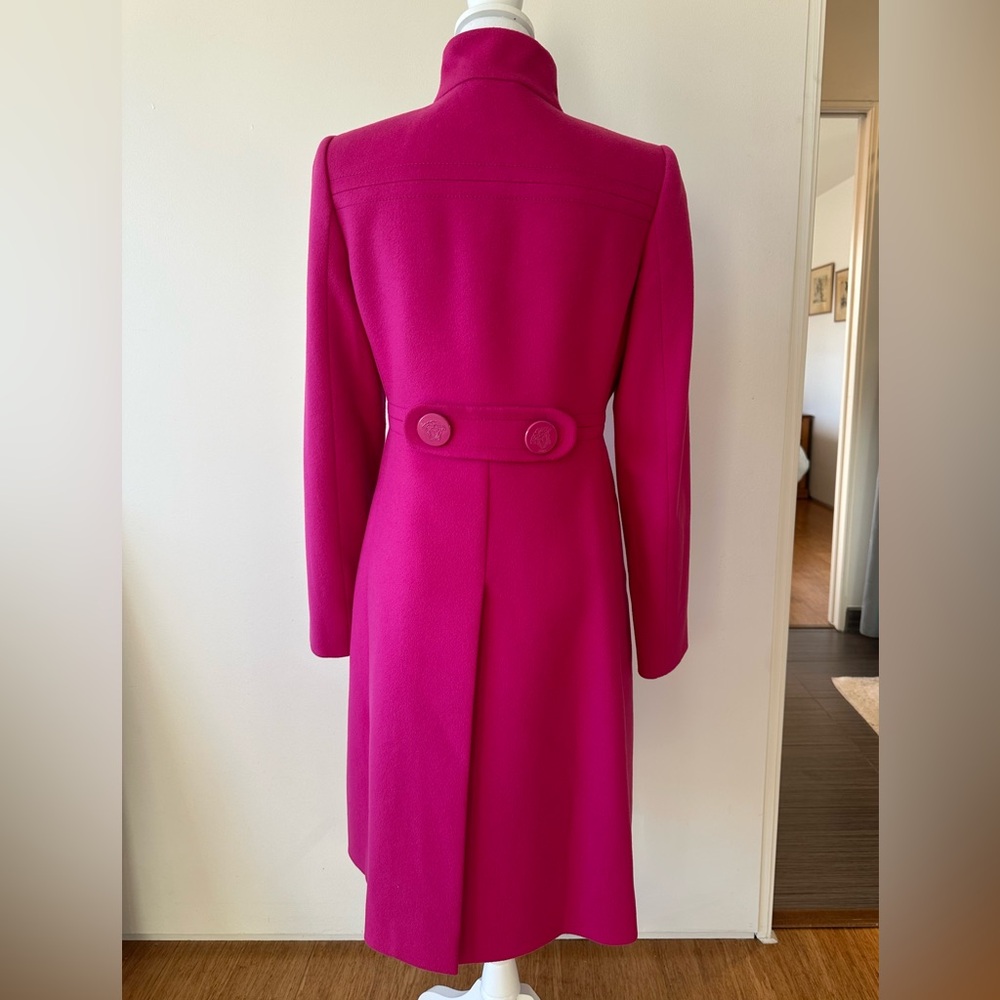 Versace wool fuchsia Coat - Picture 4 of 12